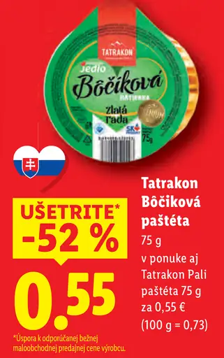 Tatrakon Bôčiková paštéta