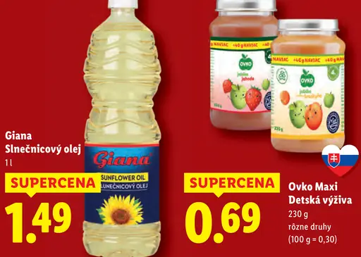 Giana Slnečnicový olej