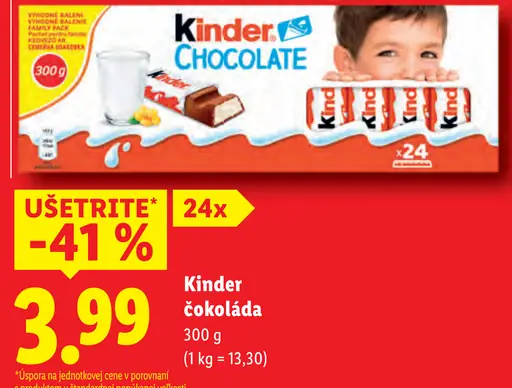 Kinder čokoláda