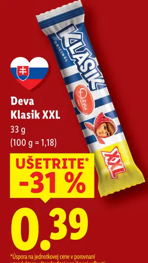 Deva Klasik XXL tyčinka