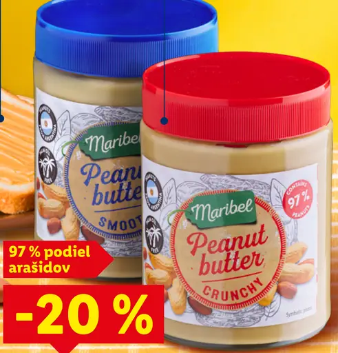 Maribel arašidové maslo smooth