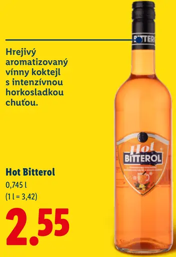 Hot Bitterol hrejivý aromatizovaný vinný koktejl