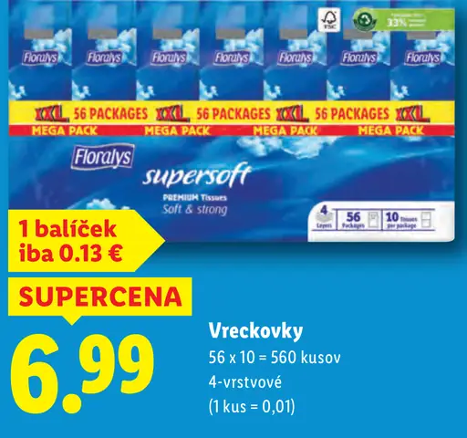 Floralys vreckovky 4-vrstvové