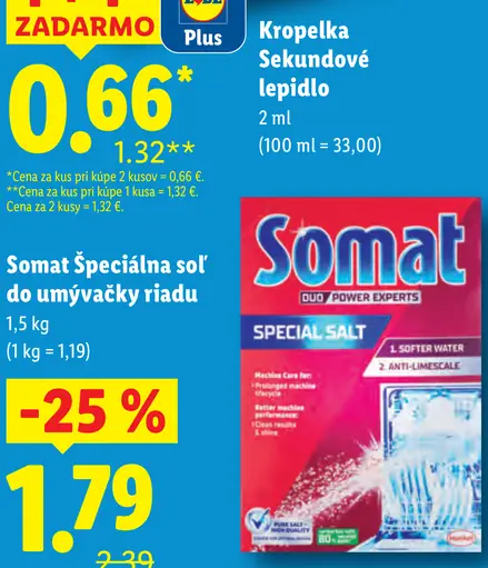 Somat Soľ do umývačky riadu