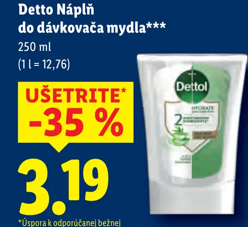 Detto náplň do dávkovača mydla