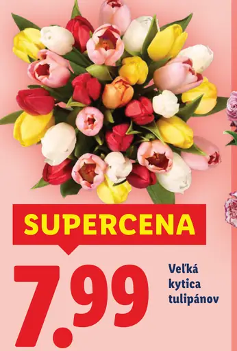 Veľká kytica tulipánov