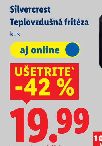 Silvercrest teplovzdušná fritéza