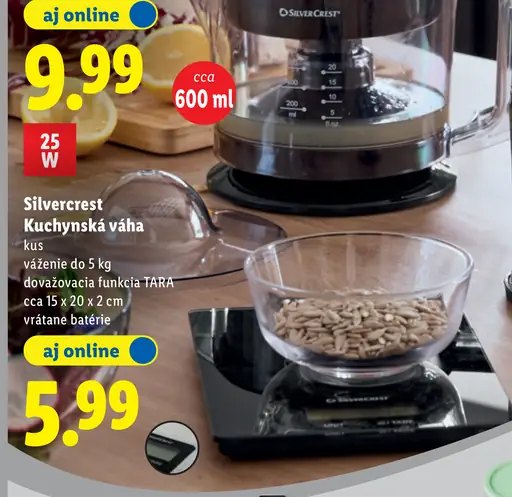 SilverCrest kuchynská váha