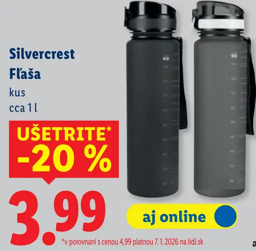 Silvercrest Fľaša