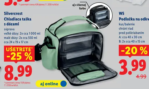 Silvercrest chladiaca taška s dózami