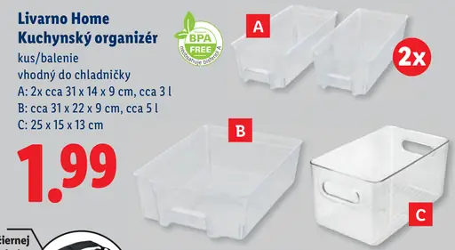 Livarno Home kuchynský organizér do chladničky