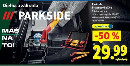 Parkside prstencové kľúče