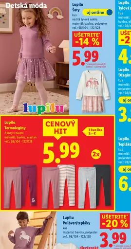 Lupilu šaty s našitou tylovou sukňou