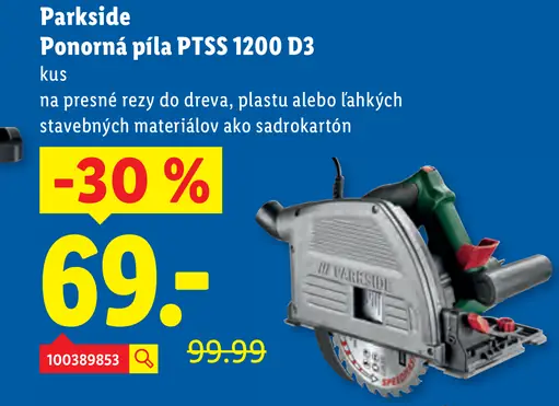 Parkside ponorná píla PTSS 1200 D3
