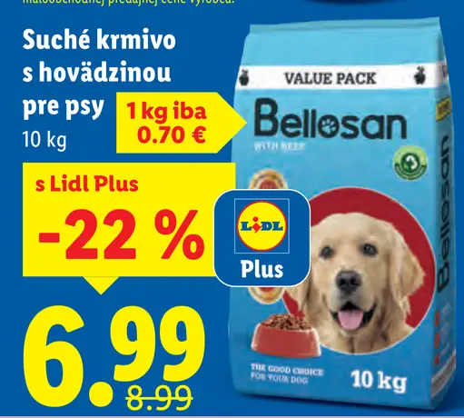 Belosan suché krmivo s hovädzinou pre psy value pack