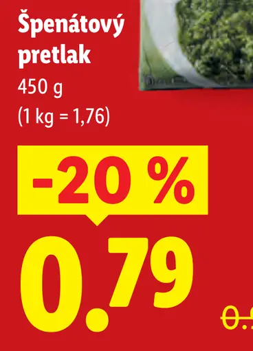 Freshona Špenátový pretlak