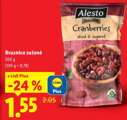 Alesto Selection brusnice sušené