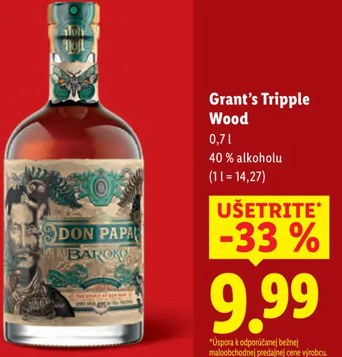 Grant's Tripple Wood whisky