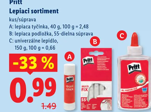 Pritt Lepiaci sortiment