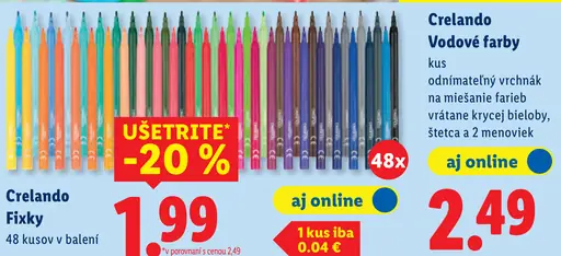 Crelando Vodové farby