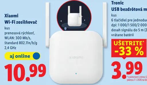 Tronic USB bezdrôtová myš