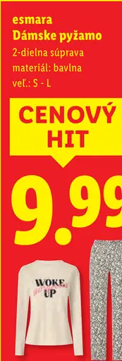 Esmara dámske pyžamo 2-dielna súprava