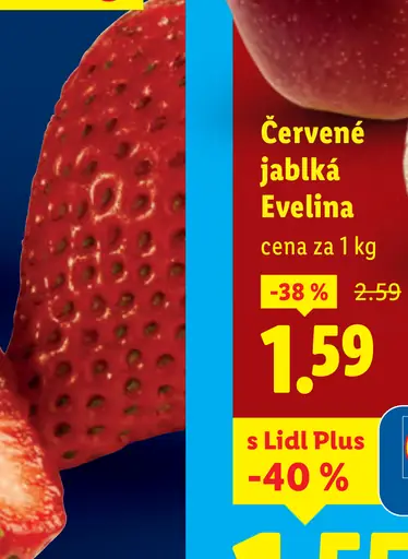 Červené jablká Evelina