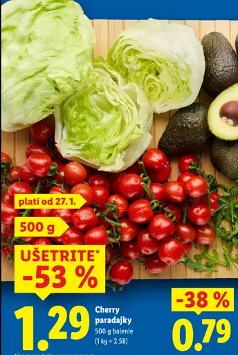 Paradajky cherry strapcové