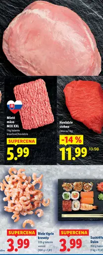 Mleté mäso MIX XXL bravčové/hovädzie