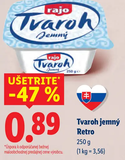 Rajo Tvaroh jemný Retro