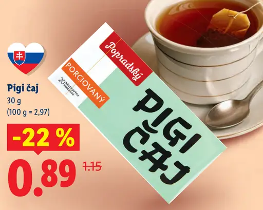 Popradský Pigi čaj porciovaný