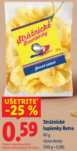 Strážnické lupienky Retro jemne solené