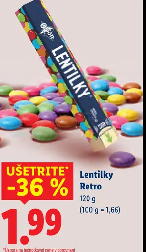 Lentilky Retro cukrové dražé