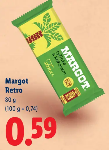 Margot Retro tyčinka s kokosovou náplňou