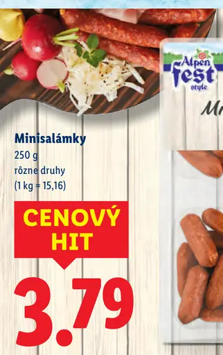 Alpen Fest Minisalámky