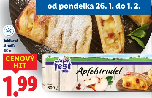 Alpen Fest Jablková štrúdľa