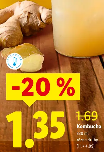 MOFR Kombucha zázvor