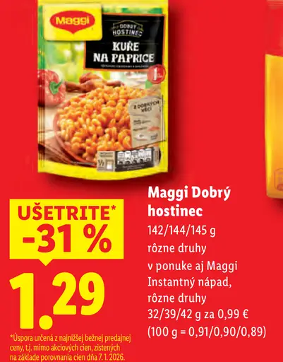Maggi Dobrý hostinec instantná omáčka alebo jedlo