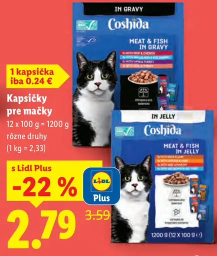 Coshida Kapsičky pre mačky