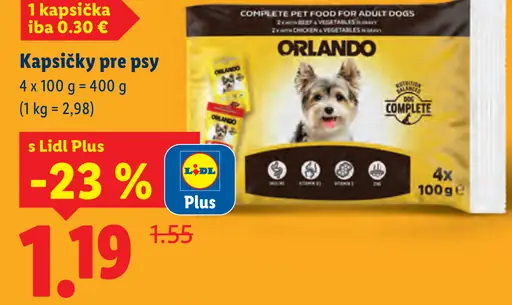 Orlando Kapsičky pre psy