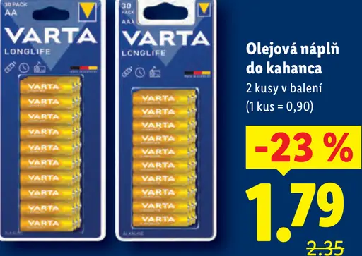 Olejová náplň do kahanca