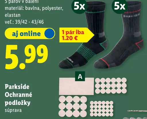 Parkside Ochranné podložky