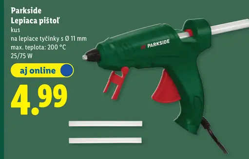 Parkside Lepiaca pištoľ/tyčinky