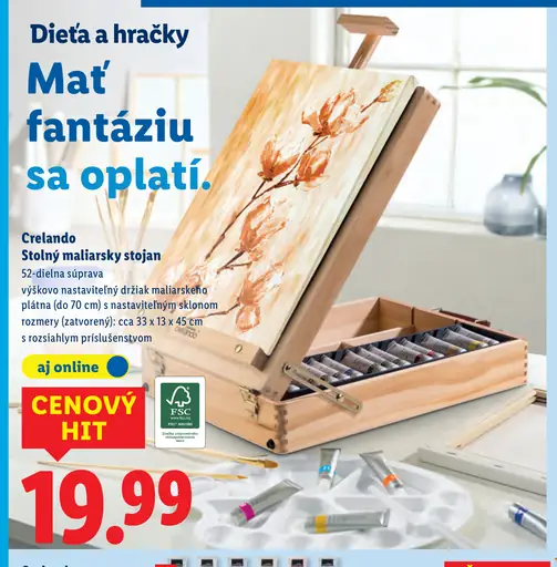 Crelando Stolný maliarsky stojan