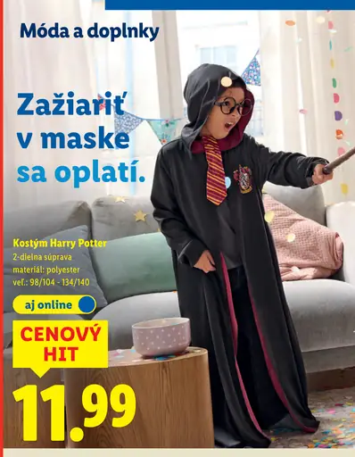 Lupilu kostým Harry Potter 2-dielna súprava