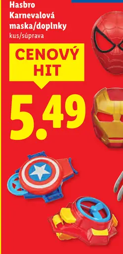 Hasbro karnevalová maska alebo doplnky