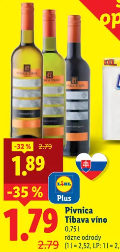 Pivnica Tibava víno rôzne odrody