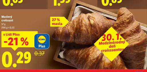 Maslový croissant