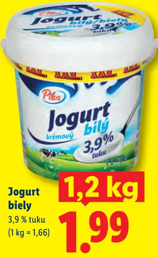 Pilos Jogurt biely krémový 3,9 % tuku