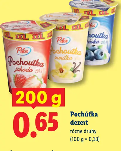 Pilos Pochúťka smotanový dezert